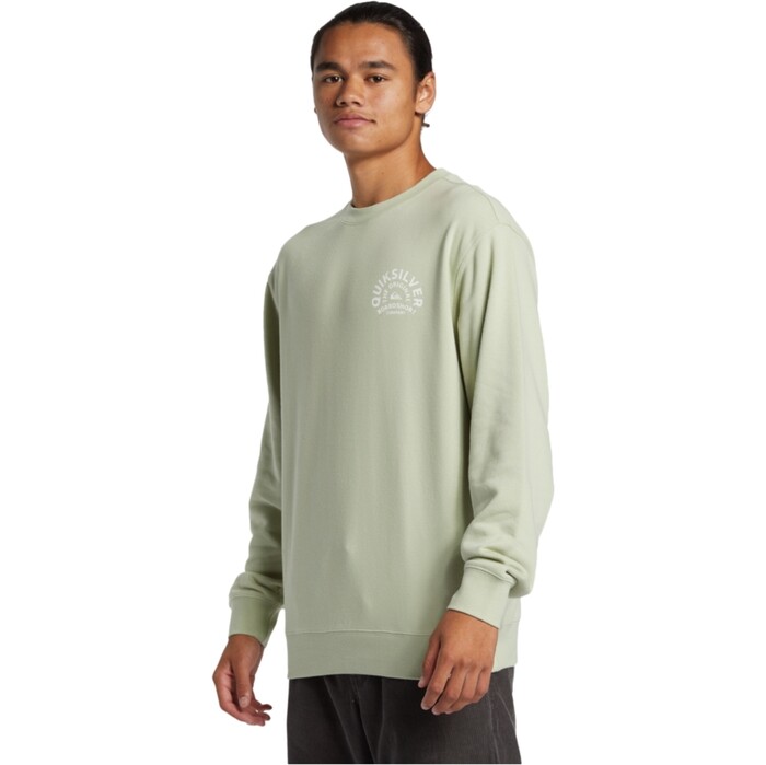 2024 Quiksilver Hombres Sudadera Grfica AQYFT03398 - Dessert Sage